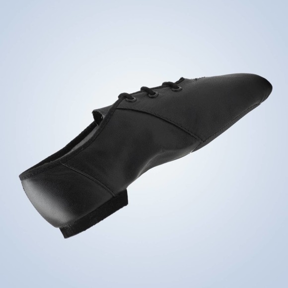 BLOCH Jazzsoft Women's Leather Jazz Shoes Split Sole Tie NEW in box! - Picture 3 of 4